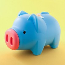[(주)트리 인천가정지사]팬시 청색 돼지저금통(특대)/팬시점판매, 색상:단일색상|사이즈:기본, 단품