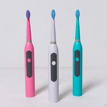 음파 전동 칫솔 혀클리너 포함(건전지도 포함), 핑크