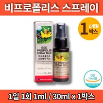 뉴질랜드 코스트코 어린이 키즈 목에 뿌리는 비 프로폴리스 목 구강 스프레이 원액 환절기 활력 면역력 영양제 레몬 페퍼민트 향, 1박스