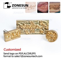 zonesun 엠보싱 금형 금속 황동 나무 가죽 스탬프 사용자 정의 로고 선물 디자인 도구 브랜딩 플레이트 플라스틱 케이크 빵 금형, 60보다 작음 20mm