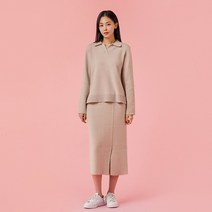 [JAJU/자주] 여 올데이 카라 니트_크림