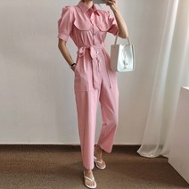 요시아나 [당일발송] 핏이 너무 예쁜 데일리 핑키 점프 수트