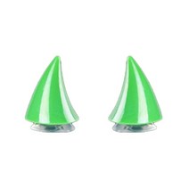 1pc 여러 가지 빛깔의 헬멧 악마 뿔 오토바이 전기 자전거 자동차 스타일링 장식 헬멧 스티커 긴 짧은 부품, 12 2pc short 02