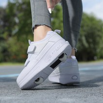 휠리스 힐리스 인라인스케이트 롤러슈즈 운동화 바퀴, 998 로얄 블루 더블 휠 35