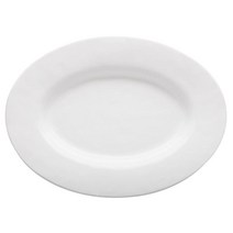 아마노 포르투갈산 밀라나 오벌 플래터 타원형 접시 41x31cm 1 팩 Amano Milana Oval Platter