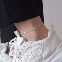 딩동샵 클립 도형 체인 심플한 여자 남자 패션 발찌