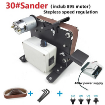 밸트샌더 벨트 샌딩 페이퍼 775895 모터 미니 기계 연마 그라인더 무단 거버너 전기 연마 연마 기계 그라인더 샌더 도구, 무단 총재, 에게
