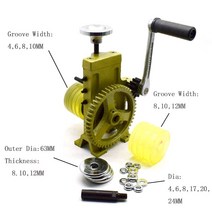압연기 가공 수동 귀금속 원형 압착 롤링 다기능 쥬얼리 벤딩 머신 밀 후프 귀걸이 반지, 한개옵션0
