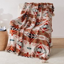 코바늘블랭킷 담요 손뜨개 L 부드러운 술 니트 플러시 태피스트리 북유럽 크로셰 침대
