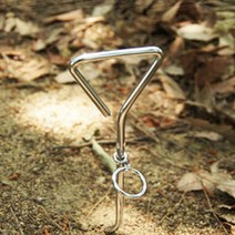 파쇄석캠핑장용 텐트타프 돼지꼬리팩 피크닉 캠핑용, 45cm