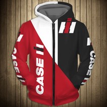 뉴 케이스 트랙터 로고 후드티 남성용 3D 프린트 스웨트 셔츠 캐주얼 패션 풀오버 하라주쿠 오버사이즈 스트리트웨어