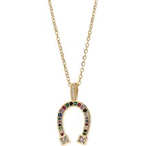 여성 목걸이 남성용 주얼리 말굽 여성용 체인 섬세한 펜던트 합금 미스