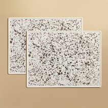 꿈꾸는키친 이염방지 코팅 실리콘 식탁매트 2P, 달마티아, 40 x 30cm