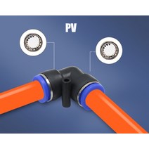 공압 피팅 PY/PU/PV/PE 워터 파이프 및 커넥터 직접 추력 4 16mm/ PK 플라스틱 호스 퀵 커플 링, [01] PU, [01] 4