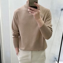 라운지21 남자 베이직 캐시미어 반목 폴라 니트