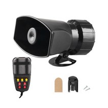 미니큐브싸이렌 자동차 경고 알람 12V 100W 마이크 PA 시스템 비상 증폭기 후터 경찰 사이렌 에어 호른 메가폰 톤 경적 스피커 시끄러운