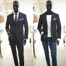 트루젠 남성 정장 양방향 스판 수트 셋업 봄 여름 가을 결혼 면접 남자 밴딩바지 정장세트 블랙 900