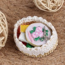 DIY 북엔드 미니어처귀여운 1:12 빈티지 바느질 바늘 가위 키트 상자 인형 집 장식 선물 액세서리 1 개, 07 as picture