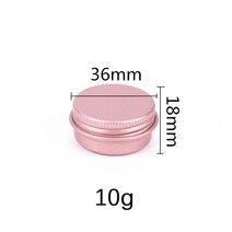 캔들만들기재료 캔들유리용기 소이캔들만들기 DIY5g 10g 20g 30g 빈 금속 알루미늄 통 개 로즈골드 라운드, 02 10g