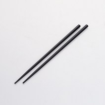 업소용 멜라민 일식 식당 요리 젓가락 고급 무지 패턴, 블랙 22.6cm 10모 세트