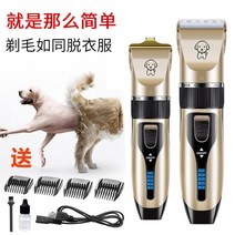 강아지바리깡 애완 동물 면도기 강아지 전기 클리퍼 테디 사모예드 고양이 면도 헤어 발 털깎이, 2. 로컬 골드 전기 디스플레이 모델 4종 세트 더블