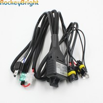 rockeybright h4 bi xenon headlight 전구 컨트롤러 hid xenon 전구 h4 hilo headlamp relay 케이블 배선 하네스 for h4 xen