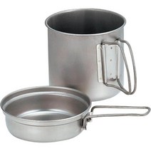 스노우피크 티타늄 트렉 SCS 코펠세트 900ml/250ml, ポット容量 900ml フタ容量 250m, 1개