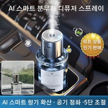 [1년 동안 사용 가능] 차량용 전동 아로마 디퓨저 스프레이 차량용 향수 스프레이 스마트 향기 가습기, 재스민