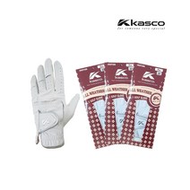 카스코 올웨더 천연양피 남성 골프장갑 왼손 필드 연습용 3장 모음