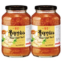꽃샘 액상차 꿀생강차S 1kg+1kg