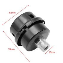 엔진 에어 고압 콤프레셔 부품 12.5mm 16mm 20mm 공기 압축기 금속 흡입 필터 소음 머플러 소음기 1/2 5/83/4 스레드 M12, [04] 브라운, 04 브라운