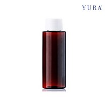 국산 화장품 공병 50ml 갈색 용기 캡-흰색 PET 샘플병 민자캡