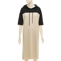 후드배색원피스 FBS1C7POP0243