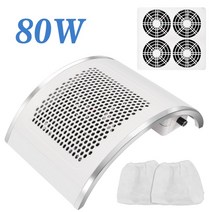 네일흡진기 매니큐어 용 80W 네일 진공 청소기 하이 파워 더스트 콜렉터 강력한 흡입 클리너 팬 살롱 아트
