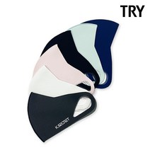[KT알파쇼핑][트라이] 성인 패션 3D 동도전사 마스크 6가지색상 택일, 핑크/S