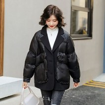 여성 겨울 코튼 패딩 자켓 파카 코트 숏 루즈핏