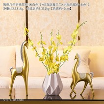 북유럽 인스타 세라믹 화병 인테리어 거실 탁 화병 모티브 브롯치 원석브로치 옷핀브로치 진주브로치 패션브로치, 12.【화이트】 꽃병 댄스 란마 소품