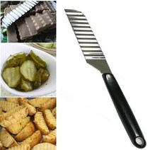 물결 웨이브 모양내기 커터 칼 에그 슬라이스 감자 오이 피클 묵칼