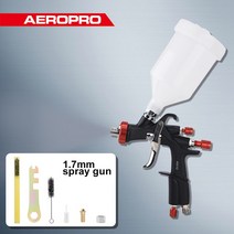 페인트스프레이건 AEROPRO-LVLP 스프레이 건 페인트 자동차 에어 브러시 A610 1.3mm 2.0mm 또는 노즐 세트, 03 1.7mm spray gun