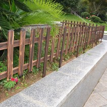 삽입형 나무울타리 펜스 방부목 화단분리대 나무가림막 마당 fence 전원주택담장, 화이트