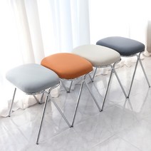 스푼 모던 디자인 다용도 화장대 스툴 의자, 스노우 크림 CV