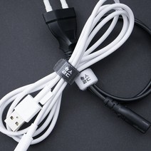 힐링쉴드 케이블타이 벨크로 전선정리, 블랙, 일반 타입 10매