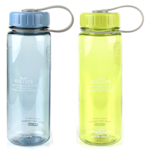 락앤락 휴대용 에코 슬림 물병 500ml 2개, 블루, 그린