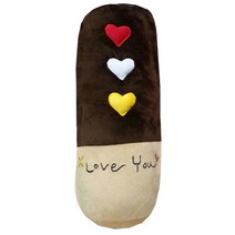 월드도매 트리플하트쿠션 인형쿠션/수면쿠션, 594트리플하트쿠션-초코