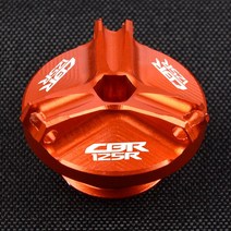 혼다 바이크 오토바이 악세사리혼다 CBR125R CBR 125 R 2020 2019 오토바이 액세서리 엔진 오일 컵 플러그, 01 Orange