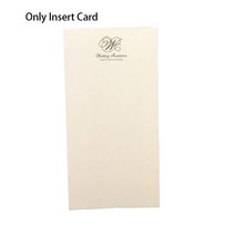 초대장 카드 510Pcs 레이저 컷 결혼식 초대장 카드 사랑 심장 리본 신부 샤워 웨딩 파티 용품과 인사말 사, 03 Only Insert Card_02 10pcs