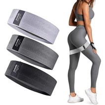 Letsfit 렛츠핏 힙밴드 3종세트 스쿼트 힙업 하체 근력 운동 밴드, 믹스3종세트