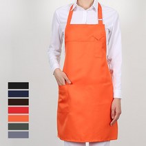 워크라인 목걸이형 버클장식 앞치마 (목걸이형) 공방, 그레이