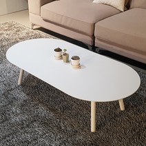 라움 화이트 소파 거실 테이블, 라움소파T1800(타원형)51710338