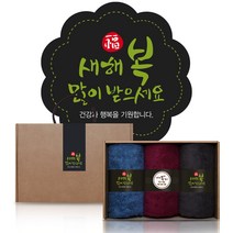 송월타올 코마사 170g x 3p 수건선물세트 설선물세트 새해선물세트 명절선물 연말선물, A세트 / 문구 : 새해 복 많이 받으세요